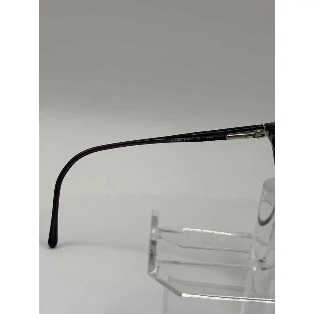 Vintage Marchon Eyeglasses Black Red Cat Eye Frame Italy 140mm Women's